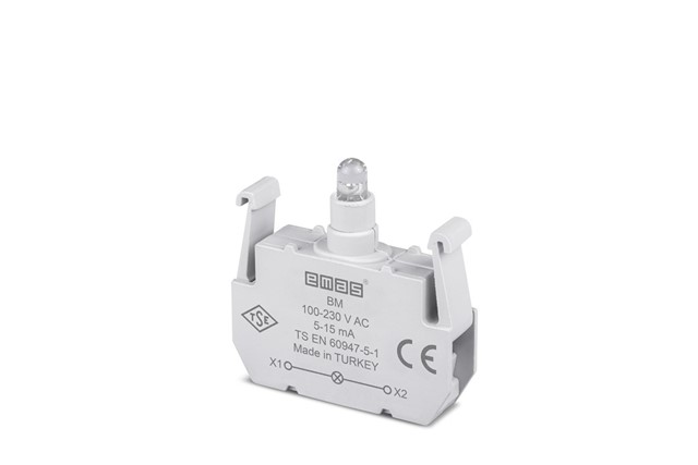 Spare Part with LED 100-230V AC Blue Illumination Block